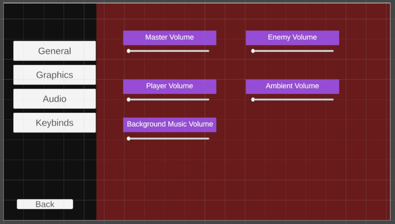 Early audio settings design